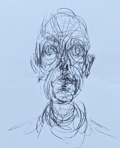 Alberto GIACOMETTI -  Tête d’homme, 1961 - Lithographie originale 2