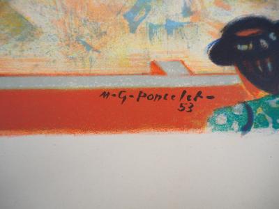 M. G. PONCELET - Toulouse: Arènes du Soleil d’Or, 1953 - Lithographie signée 2