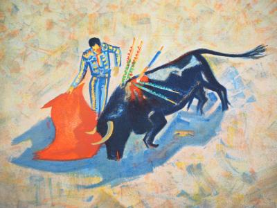 M. G. PONCELET - Toulouse: Arènes du Soleil d’Or, 1953 - Lithographie signée 2