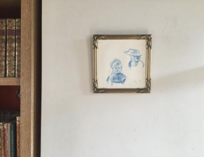 Eugène BÉJOT  - Etude de visages - Lithographie 2