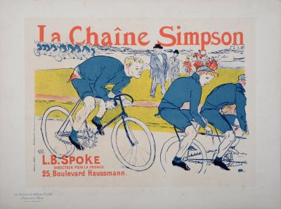 Henri DE TOULOUSE-LAUTREC - Les Maître de l'Affiche: La Chaîne Simpson, 1900 - Lithographie originale 2