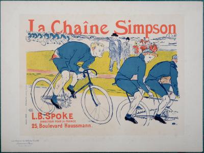 Henri DE TOULOUSE-LAUTREC - Les Maître de l'Affiche: La Chaîne Simpson, 1900 - Lithographie originale 2