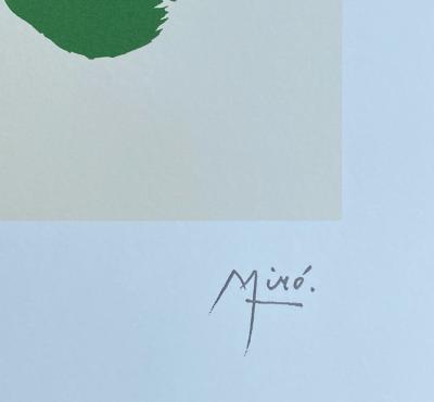Joan MIRO (d’après) - Composition - Lithographie signée dans la planche 2