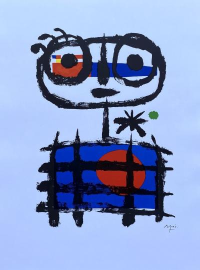 Joan MIRO - Garçon abstrait - Lithographie signée dans la planche 2