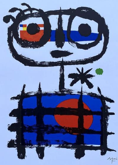 Joan MIRO - Garçon abstrait - Lithographie signée dans la planche 2