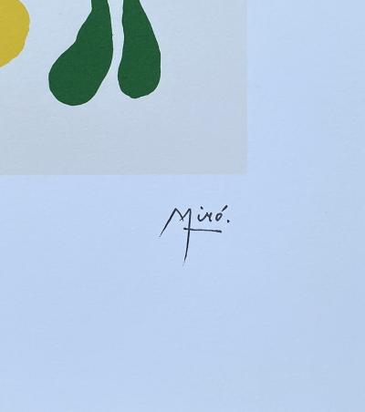 Joan MIRO (d’après) - Personnages abstraits - Lithographie signée dans la planche 2