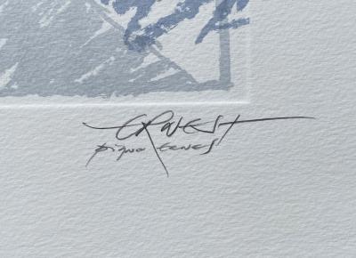 Ernest PIGNON-ERNEST  - Rimbaud, 1986 - Lithographie signée au crayon et numérotée 2