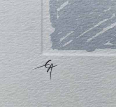Ernest PIGNON-ERNEST  - Rimbaud, 1986 - Lithographie signée au crayon et numérotée 2