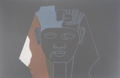 Eduardo ARROYO : Tête de Sphinx, 1984 - Lithographie originale signée 2