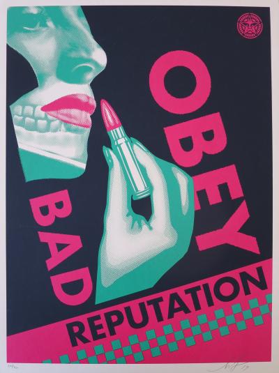 Shepard FAIREY (Obey) - Bad Reputation Black, 2019 - Sérigraphie signée et numérotée 2