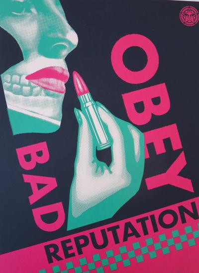 Shepard FAIREY (Obey) - Bad Reputation Black, 2019 - Sérigraphie signée et numérotée 2