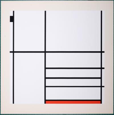 Piet MONDRIAN (d’après) - Composition in White, Black, and Red, 1936 (1967) - Sérigraphie 2