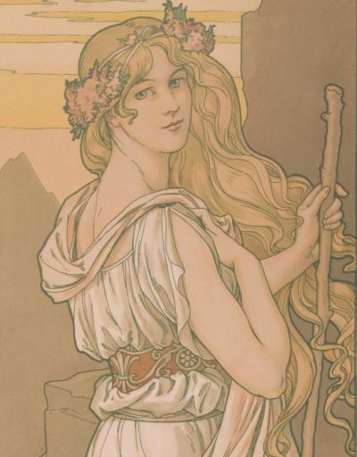 Elisabeth SONREL - Fleurs des Champs, v. 1901- Lithographie originale 2