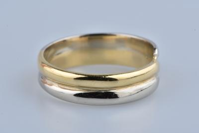 Bague anneau en or bicolore 18 carats 2