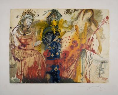Salvador DALI - L'Été, 1972 - Lithographie originale signée à la main 2