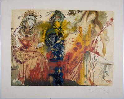 Salvador DALI - L'Été, 1972 - Lithographie originale signée à la main 2