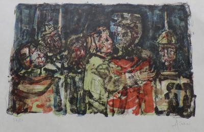Paul AIZPIRI - La demande, 1980 - Lithographie originale 2