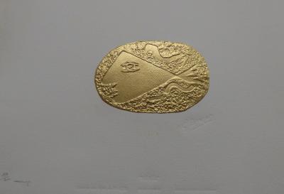 Georges BRAQUE (d’après) - Nérée, 1970 - Estampe gaufrée et dorée 2