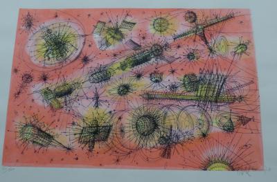 Jean CARZOU - De la Terre à la Lune 2, 1970 - Lithographie originale signée au crayon 2
