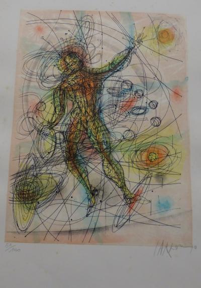 Jean CARZOU - De la Terre à la Lune 8, 1970 - Lithographie originale signée au crayon 2