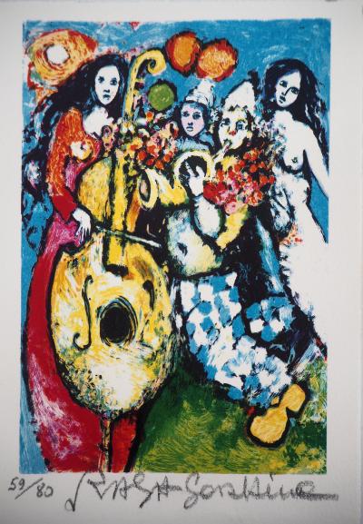 Raya SORKINE - L’orchestre, lithographie signée et numérotée 2