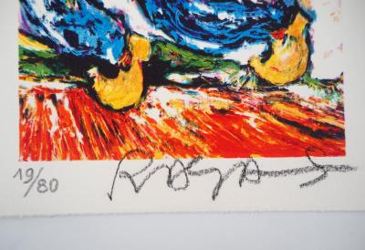 Raya-SORKINE - Le jeune arlequin, Lithographie signée et numérotée 2