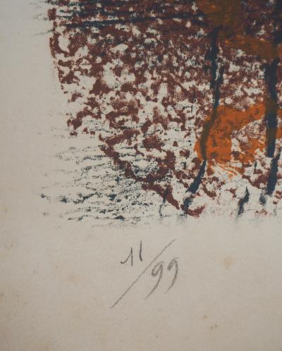 Camille BRYEN - Parapluie chinois, 1973 - Lithographie originale signée et numérotée 2