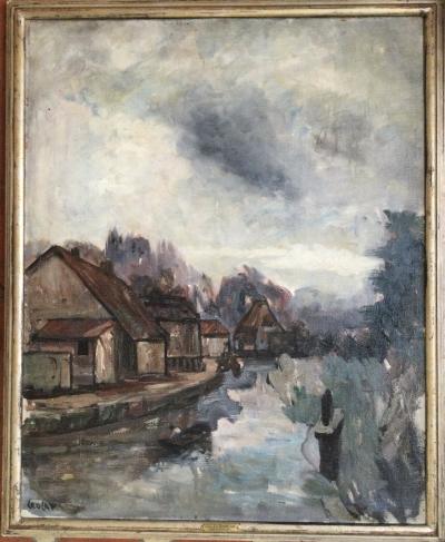 Léon LAFOURCADE - Villersexel - Huile sur toile signée 2