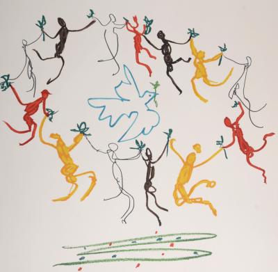 Pablo PICASSO (d'après) - La Ronde de la Jeunesse, 1961 - Lithographie 2