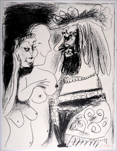 Pablo PICASSO - Le Vieux Roi, 1959 - Original lithograph 2