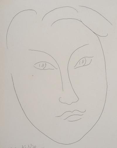Henri MATISSE - Regard rêveur, 1946 - Gravure originale signée 2