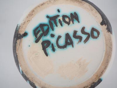 Pablo PICASSO : Pichet Têtes, 1956 - Céramique originale, Madoura (Vallauris) 2