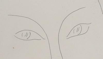 Henri MATISSE - Regard rêveur, 1946 - Gravure originale signée 2