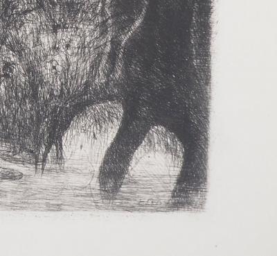 Edouard GOERG - Paradis surréaliste, 1946 - Gravure originale signée 2
