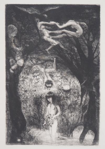 Edouard GOERG - Paradis surréaliste, 1946 - Gravure originale signée 2