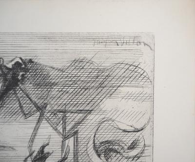 Jacques VILLON - Montagne surréaliste, 1946 - Gravure originale signée 2