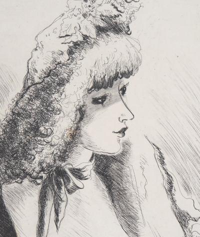 André DIGNIMONT - Regard amoureux, 1946 - Gravure originale 2