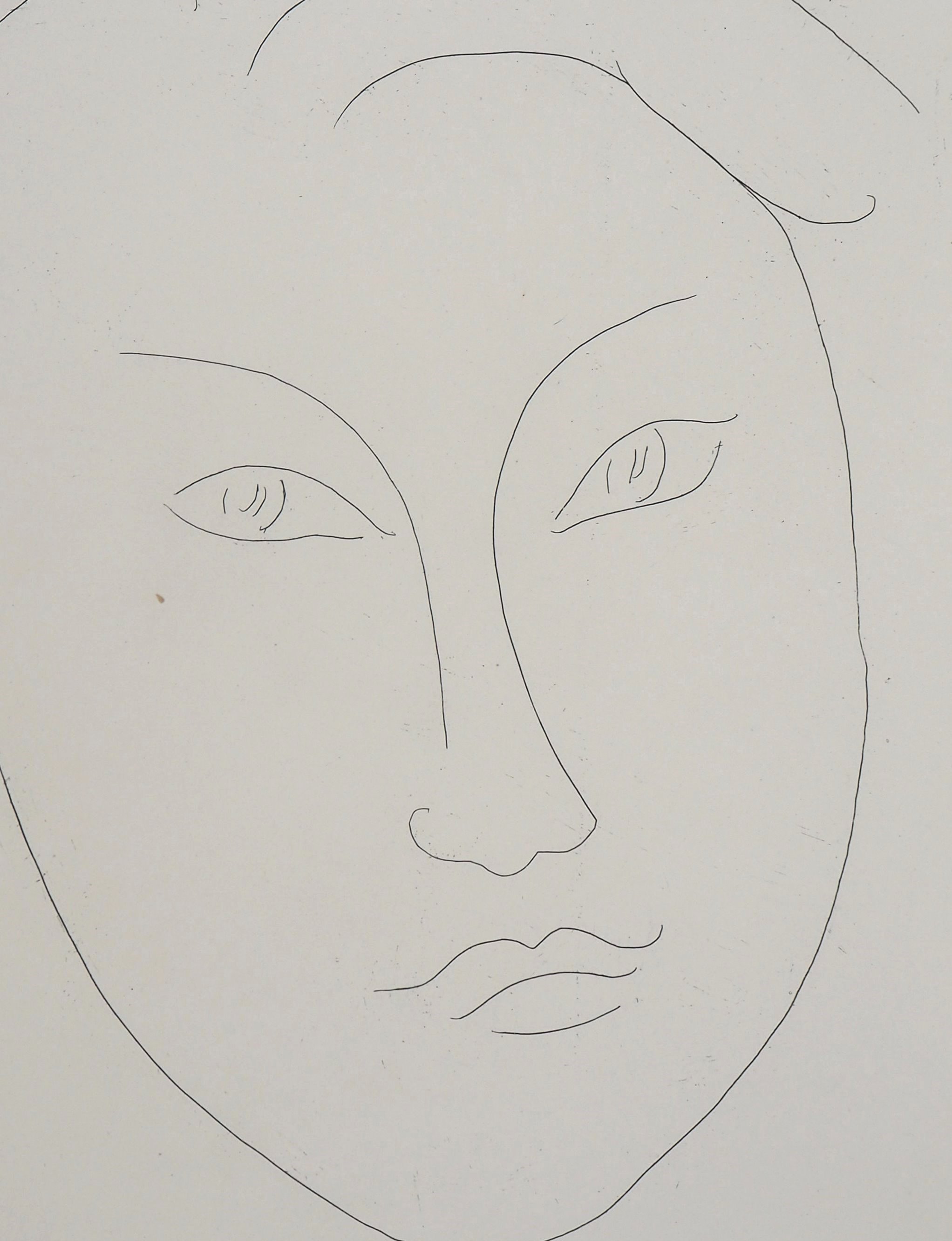 Henri MATISSE Dreaming gaze, 1946 Original signed etching Post