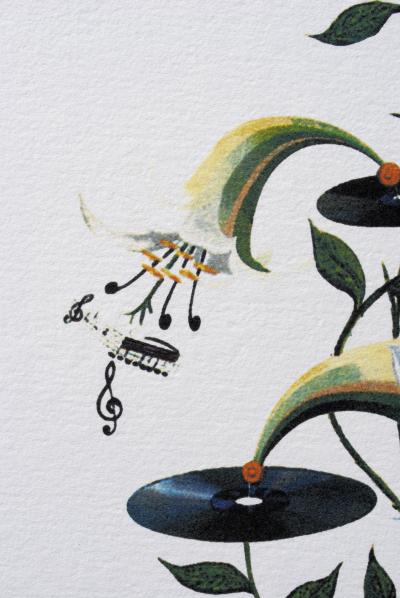 Salvador DALI (d’après)  - Le Lys Musical, 1979 - Lithographie 2