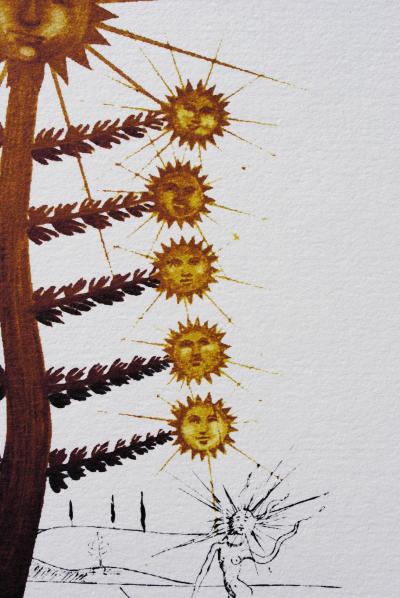 Salvador DALI (d’après) : Flordali, Arbre soleil, 1979 - Lithographie 2