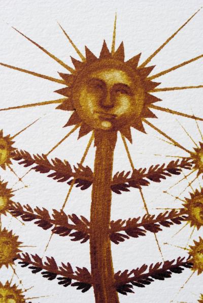 Salvador DALI (d’après) : Flordali, Arbre soleil, 1979 - Lithographie 2