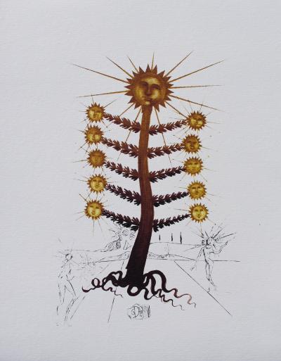 Salvador DALI (d’après) - Flordali, Arbre soleil, 1979 - Lithographie 2