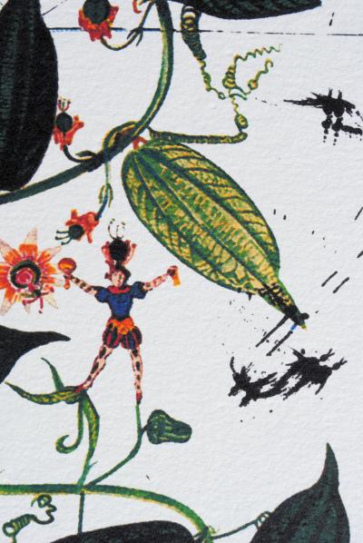 Salvador DALI (d’après) : Passiflore (Flordali) , 1979 - Lithographie signée 2
