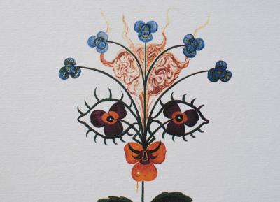 Salvador DALI : Flordali, La pensée, 1979, Lithographie signée 2