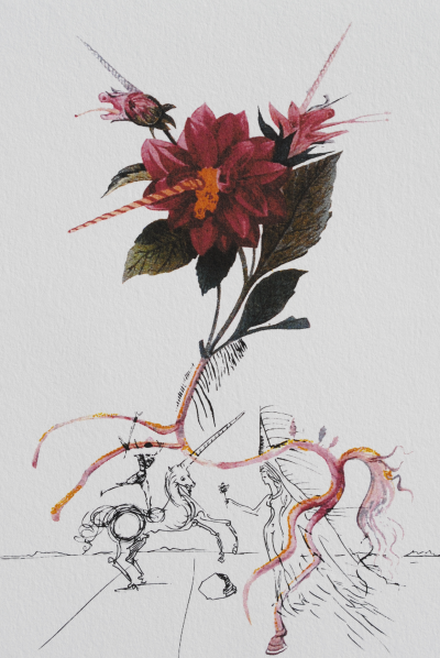 Salvador DALI : Le Dahlia, 1979, Lithographie, 800ex 2