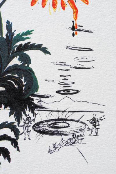 Salvador DALI (d’après) : Flordali -  Marguerites œuf au plat, 1979 - Lithographie 2