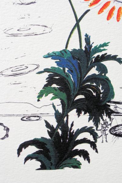 Salvador DALI (d’après) : Flordali -  Marguerites œuf au plat, 1979 - Lithographie 2
