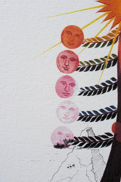 Salvador DALI : Arbre visage, 1979, Lithographie signée 2
