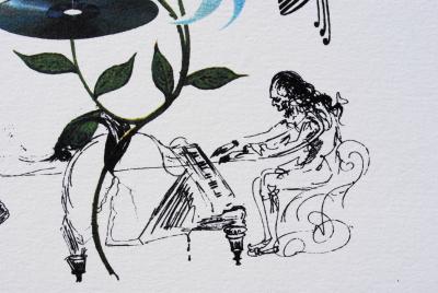 Salvador DALI (d’après) : Le Lys Musical, 1979 - Lithographie 2