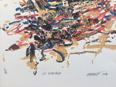 Gérard ÉPPELÉ - Le sphynx, 2004 - Sérigraphie originale 2